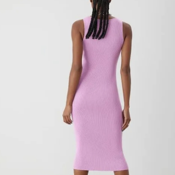 GSTQ ribbed v neck dress NWT - Picture 2 of 3